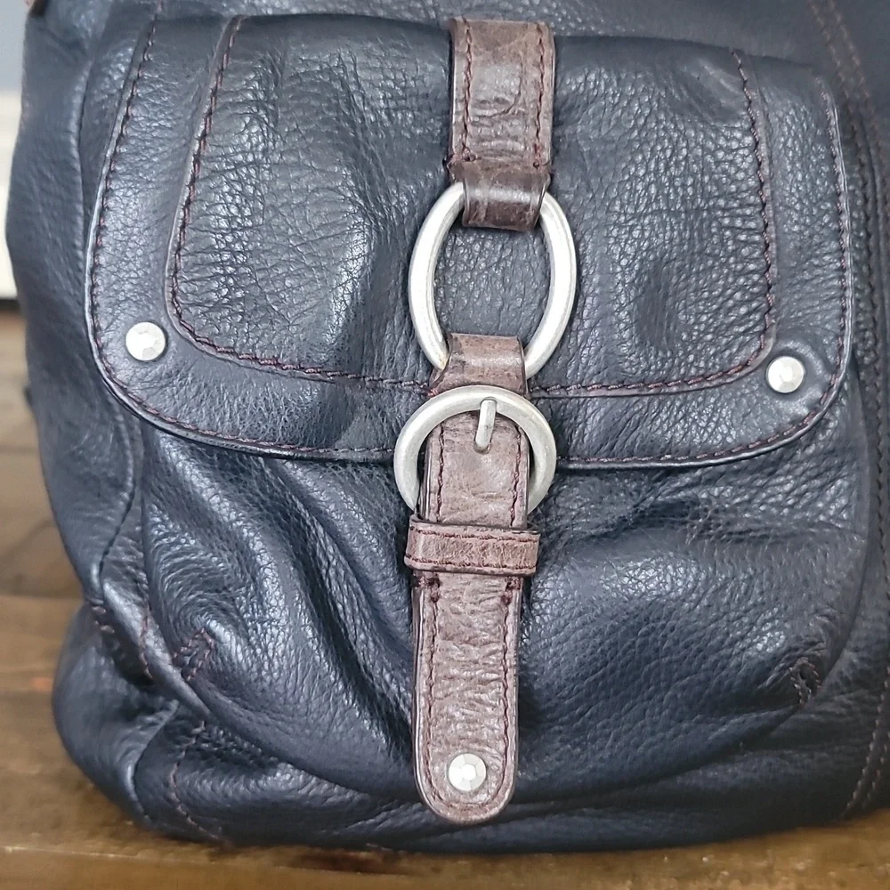 Sigrid Olsen Vintage 90's Leather Hardware Hobo Shoulder Bag